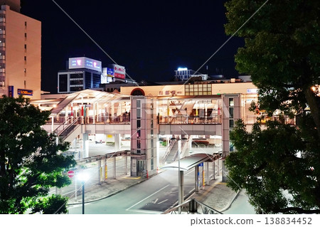川越站的夜景 川越站的夜景 138834452