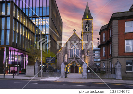 Exterior view of the Immaculate Heart of Mary Catholic Church in Dublin, Ireland Exterior view of the Immaculate Heart of Mary Catholic Church in Dublin, Ireland 138834672