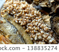Fried Fish Served With Mushrooms and a Side of Cooked Buckwheat Grain 138835274