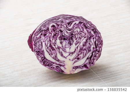 紫甘藍絲、紅甘藍絲、健康蔬菜、綠黃蔬菜、沙拉食材。 138835542