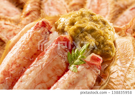 A luxurious assortment of crab and shellfish. A luxurious assortment of crab and shellfish. 138835958