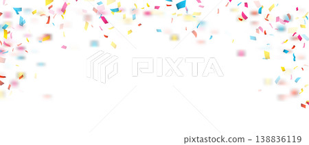 Confetti vector background party color isolated celebrate carnival Confetti vector background party color isolated celebrate carnival 138836119