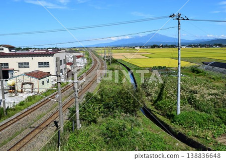 Railroad track Uetsu Main Line Railroad track Uetsu Main Line 138836648