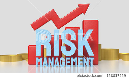 Risk Management Financial Growth Strategy Business Investment Concept 3d render. 138837239