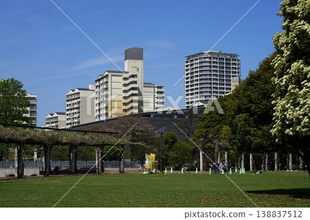 四月裡綠意盎然的公園：東京都武藏國分寺公園西國分寺38號 138837512
