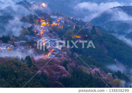 A fantastical misty landscape: Yoshino's thousand cherry trees A fantastical misty landscape: Yoshino's thousand cherry trees 138838299