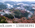 夢幻般的霧景：吉野的千棵櫻花樹 138838391