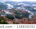 夢幻般的霧景：吉野的千棵櫻花樹 138838392