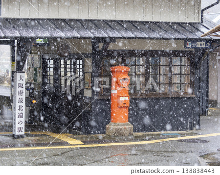 鼻鐵道妙賢線妙賢口站下雪了。 鼻鐵道妙賢線妙賢口站下雪了。 138838443