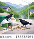 A victim illustration symbolizing improper waste management. 138838564