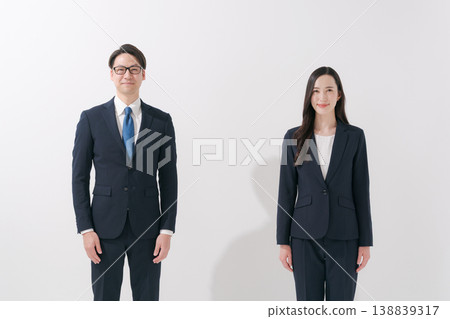 A young business person's man and woman A young business person's man and woman 138839317