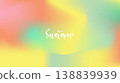 Vibrant summer mesh gradient background with Blurred Fruit soft color blends for ads, web design, banners, and marketing materials. vector illustration 138839939