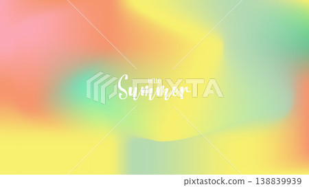 Vibrant summer mesh gradient background with Blurred Fruit soft color blends for ads, web design, banners, and marketing materials. vector illustration Vibrant summer mesh gradient background with Blurred Fruit soft color blends for ads, web design, banners, and marketing materials. vector illustration 138839939