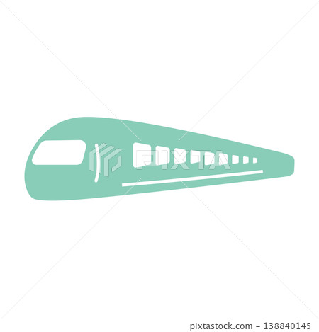 Simple icon material for Shinkansen bullet trains. 138840145