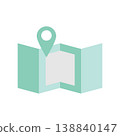 簡易地圖圖示素材 138840147