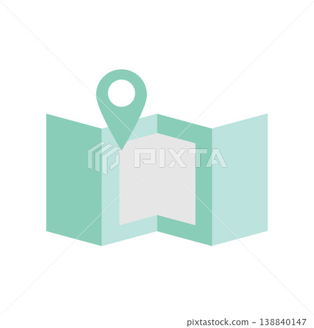 Simple map icon materials Simple map icon materials 138840147