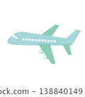 簡單的飛機圖示素材 138840149