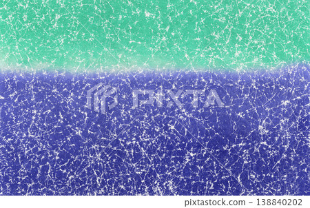 Hand-crumpled Japanese paper with a gradient of shades of indigo and green. Hand-crumpled Japanese paper with a gradient of shades of indigo and green. 138840202