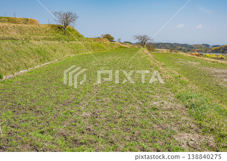 Terraced rice fields in Ogi, Otsu City, Shiga Prefecture Terraced rice fields in Ogi, Otsu City, Shiga Prefecture 138840275