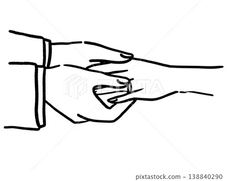 交換戒指:丈夫給老婆(線畫) 交換戒指:丈夫給老婆(線畫) 138840290
