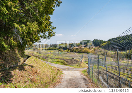 滋賀縣大津市荻町的梯田 滋賀縣大津市荻町的梯田 138840415