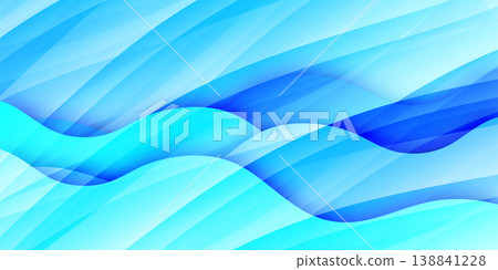 Blue abstract wavy line design background Blue abstract wavy line design background 138841228