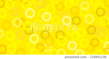 A bright yellow abstract pattern with soft, floating circles. A bright yellow abstract pattern with soft, floating circles. 138841236