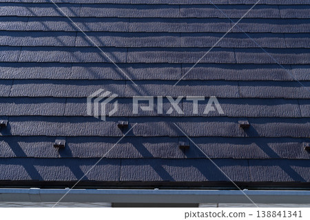 A roof with peeling paint and reduced waterproofing. A roof with peeling paint and reduced waterproofing. 138841341