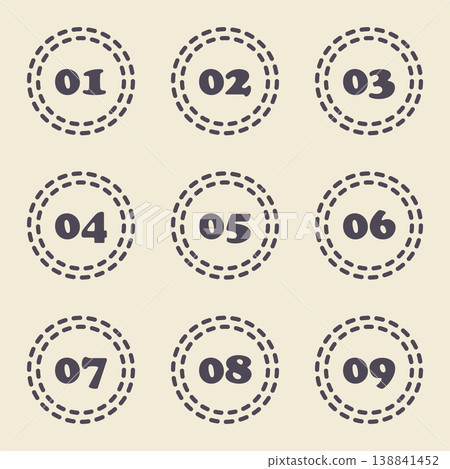 Illustration materials: various frames, headings, speech bubbles, numbers, important, key points. Illustration materials: various frames, headings, speech bubbles, numbers, important, key points. 138841452
