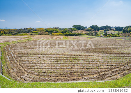 滋賀縣大津市荻町的梯田 滋賀縣大津市荻町的梯田 138841682