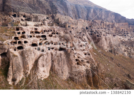Rock-cut monastery complex near Vardzia village, Georgia Rock-cut monastery complex near Vardzia village, Georgia 138842130