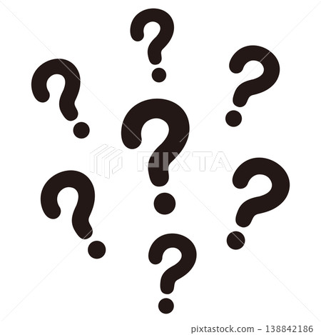 An illustration with many question marks floating around. An illustration with many question marks floating around. 138842186