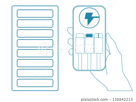 Smartphone charging rental Smartphone charging rental 138842213