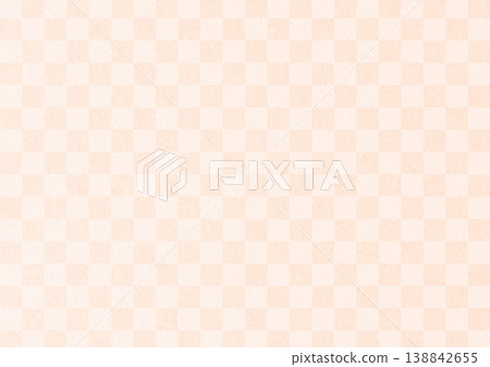 Skin-tone pink Japanese pattern paper texture with a checkered background. Skin-tone pink Japanese pattern paper texture with a checkered background. 138842655