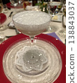 Table setting in a high-end French restaurant | Dining scene in a fine restaurant 138843037