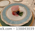A plate of appetizers from a high-end French restaurant | Beautiful presentation of a luxurious course meal 138843039