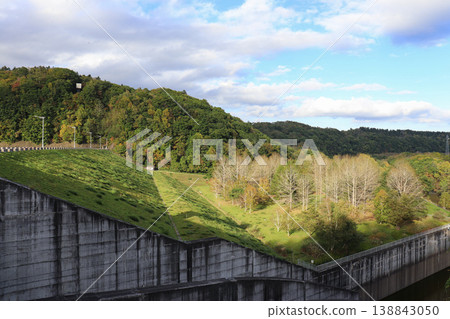 Fishing river dam (Hokkaido Eniwa city) 138843050