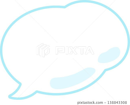 簡單的淺藍色對話框 簡單的淺藍色對話框 138843308