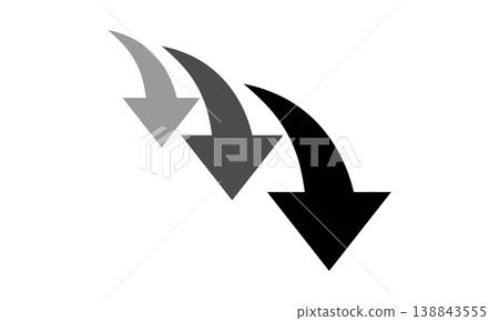 Downward arrow icon Downward arrow icon 138843555
