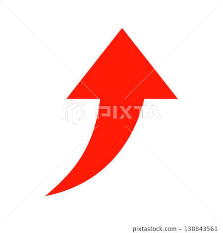 Upward arrow icon Upward arrow icon 138843561