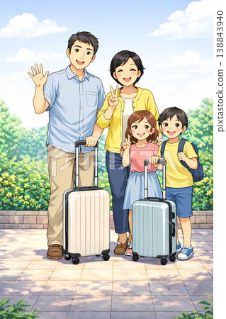 繼續旅行的家庭 138843940