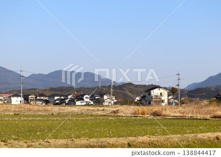 Early spring scenery in the basin as preparations for cultivation begin. Early spring scenery in the basin as preparations for cultivation begin. 138844417