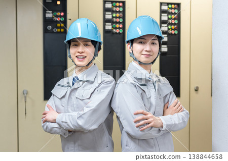 A businessman working as an equipment inspector A businessman working as an equipment inspector 138844658