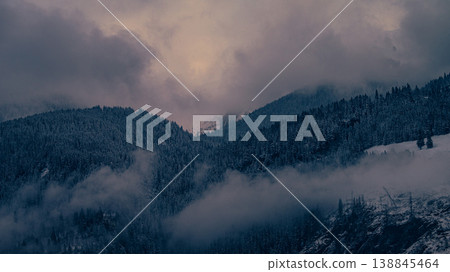 Early spring morning at Bad Gastein, Alps, Austria. Early spring morning at Bad Gastein, Alps, Austria. 138845464