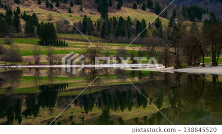Lake Bohinj in Julian Alps Slovenia Lake Bohinj in Julian Alps Slovenia 138845520