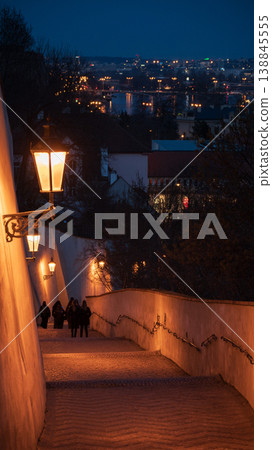 Prague Old Town cityscape. Vertical landscape of historical center of Praha, Czech Republic. Prague Old Town cityscape. Vertical landscape of historical center of Praha, Czech Republic. 138845555