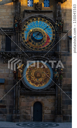 Prague, Czech Republic, March 23, 2026. The astronomical clock is one of the city's symbols. Close up of the dials with gold details. Travel destinations. Prague, Czech Republic, March 23, 2026. The astronomical clock is one of the city's symbols. Close up of the dials with gold details. Travel destinations. 138845583