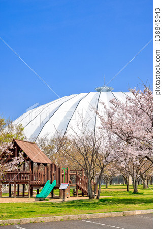 <Shimane Prefecture> Izumo Dome in Spring, April <Shimane Prefecture> Izumo Dome in Spring, April 138845943