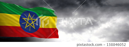 ethiopia, flag, sky 138846052