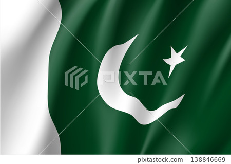 Pakistan flag, vector flat style Pakistan flag, vector flat style 138846669